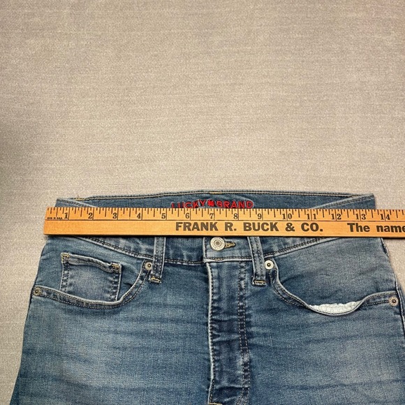 Lucky Brand Womens Jeans Size 6 28 Stevie Flare Leg Cropped Raw Hem High Rise - Picture 4 of 8